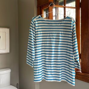 Cute 100% cotton boatneck shirt from LOFT - never worn